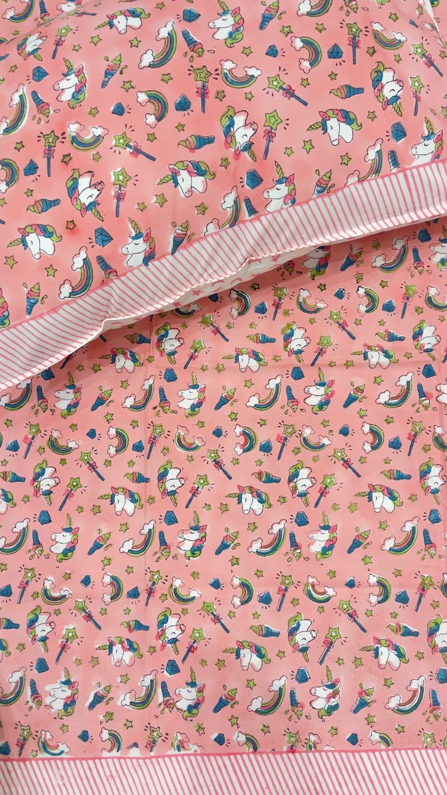 Pink Unicorn Kids Bedsheet