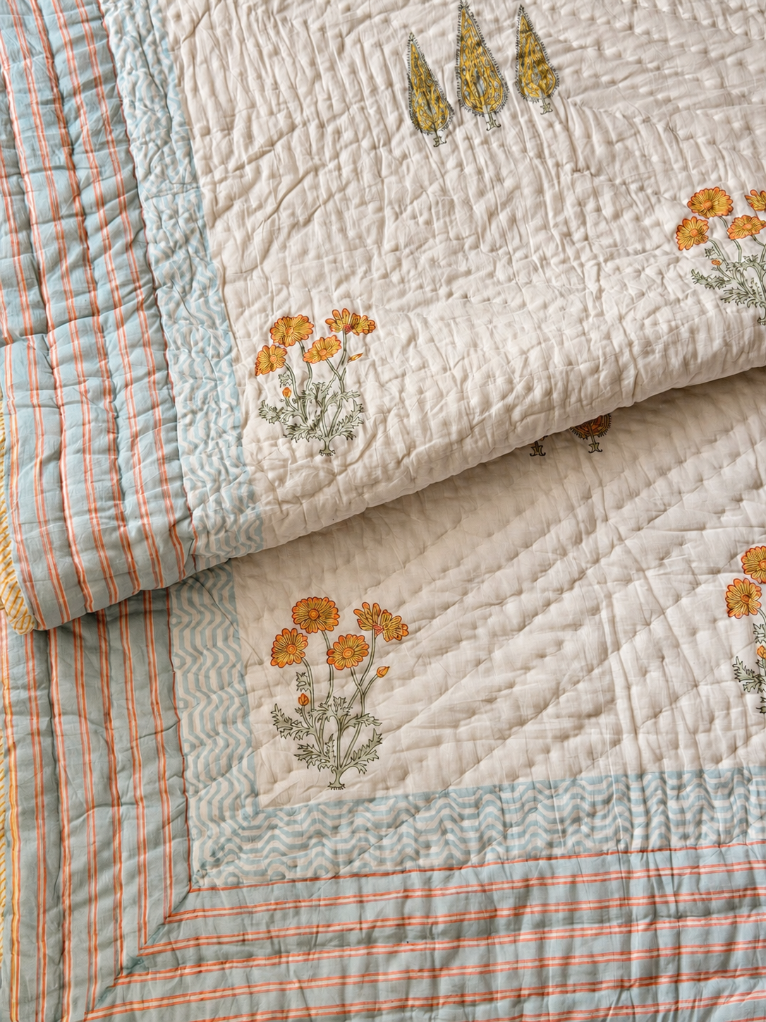 Pila Bagh Double Bed Quilt