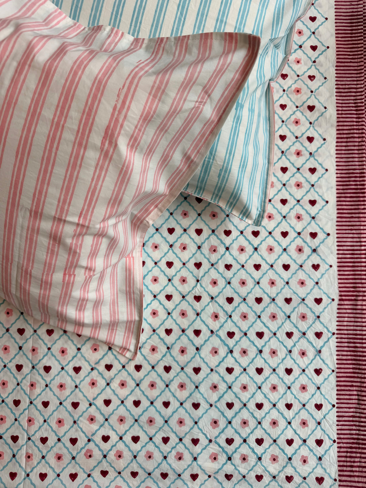 Floral & Heart Kids Bedsheet
