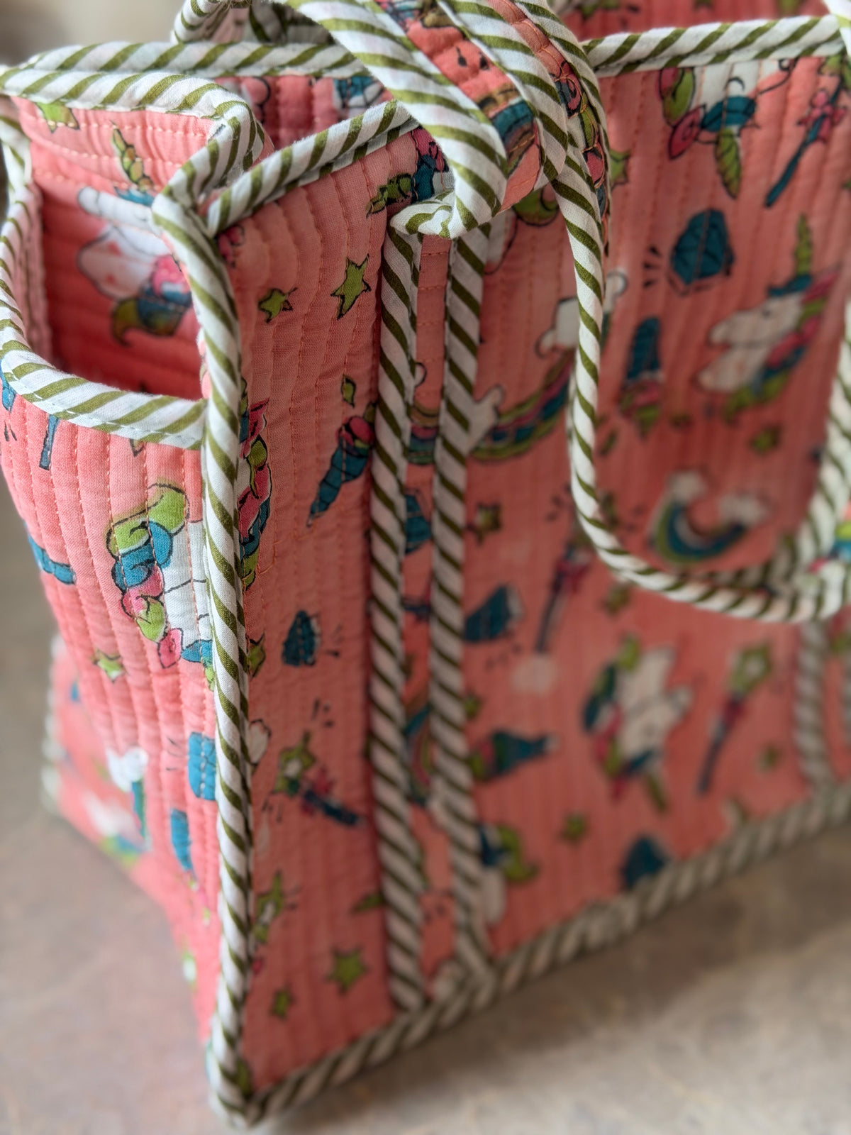 Pink Unicorn Tote Bag