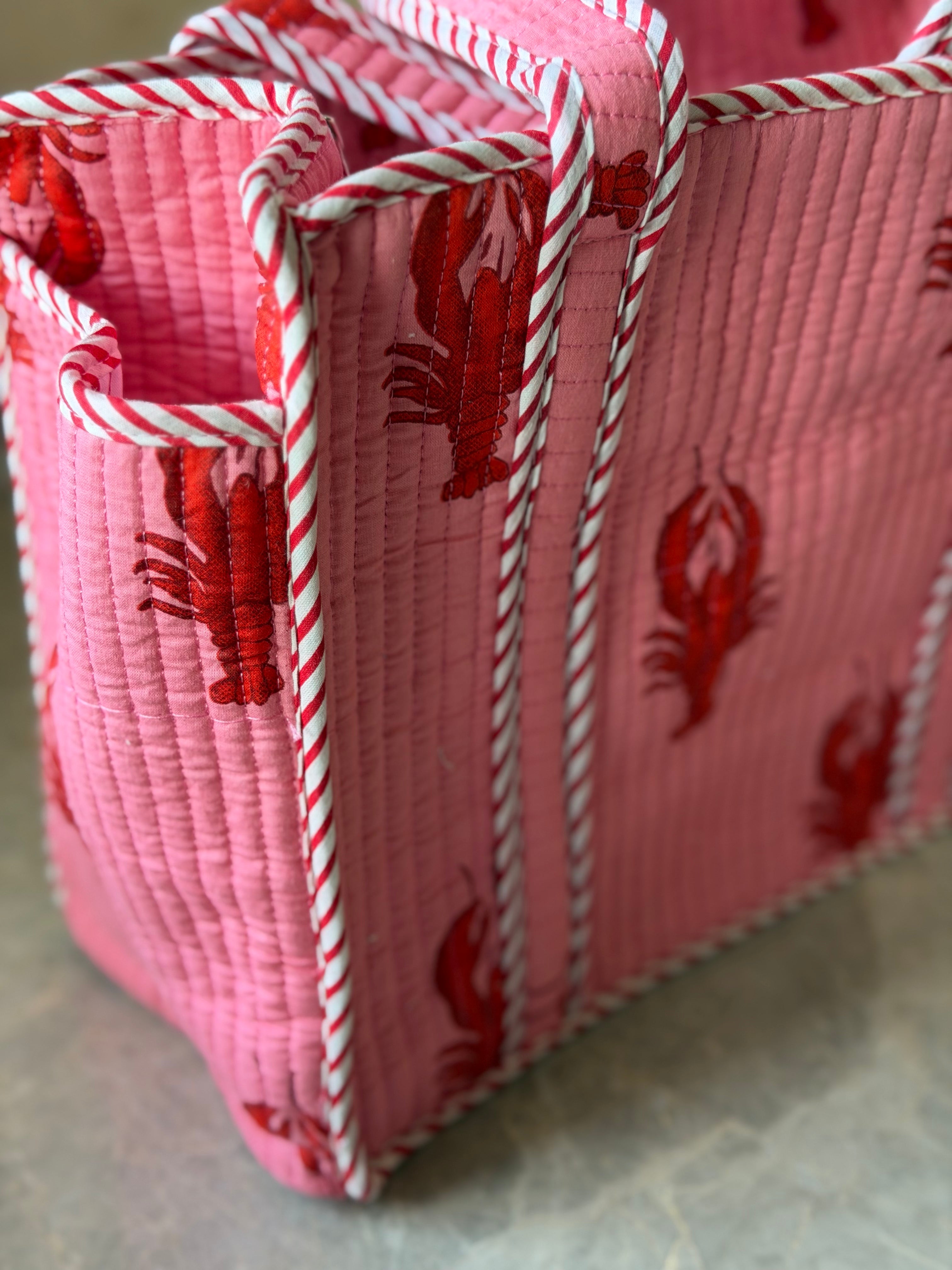 Lobster Print Tote Bag