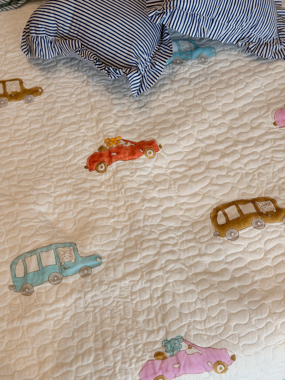 Car Kids Reversible Bedcover