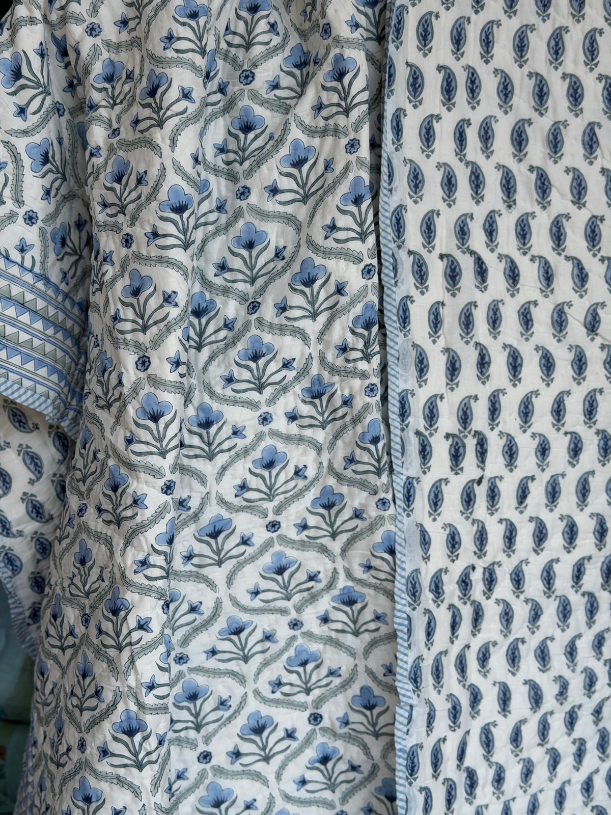 Blue Ajmal Quilt - Set of 2