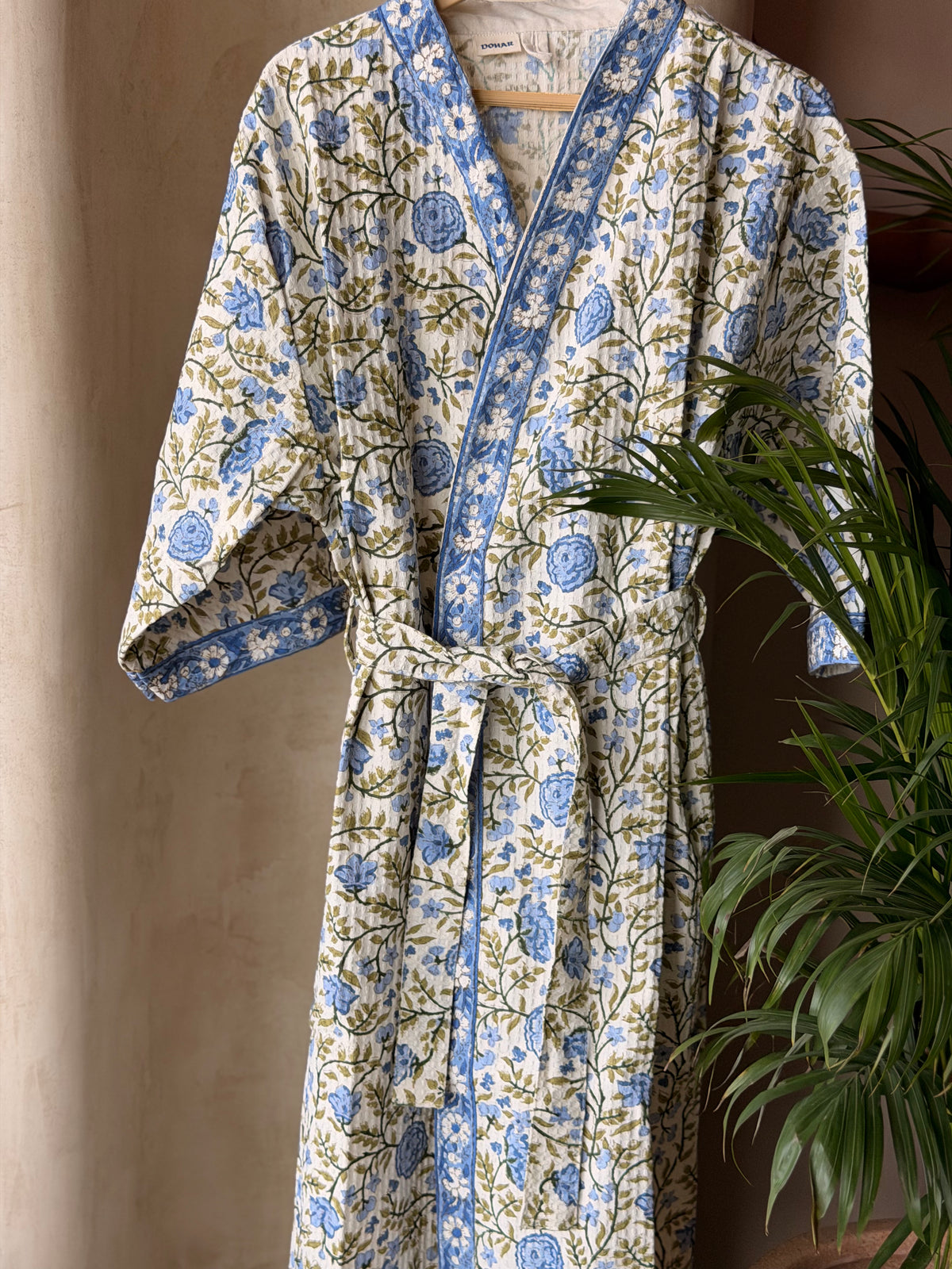 Blue Blossom Bathrobe - Adult