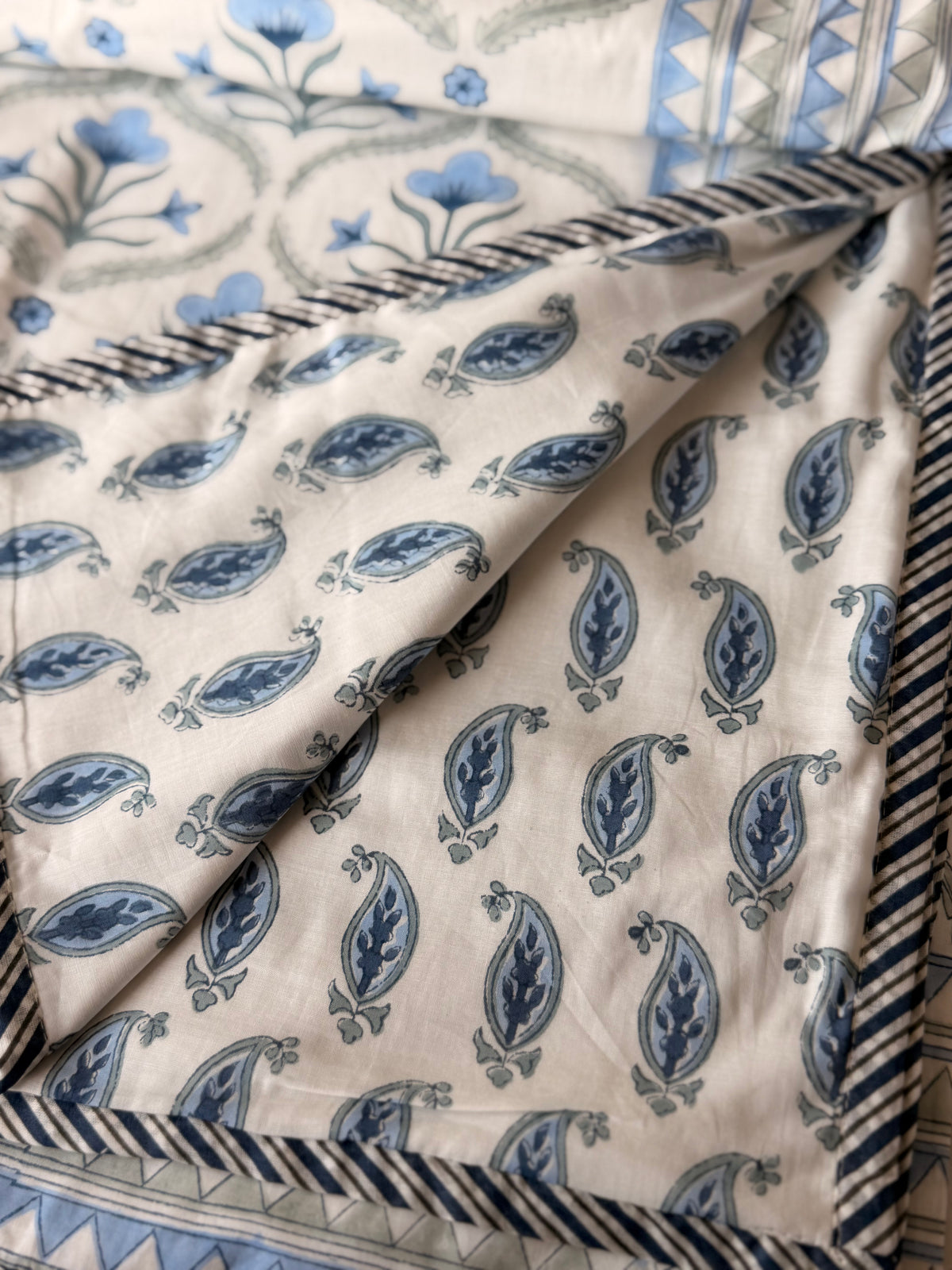 Blue Ajmal Double Bed Dohar