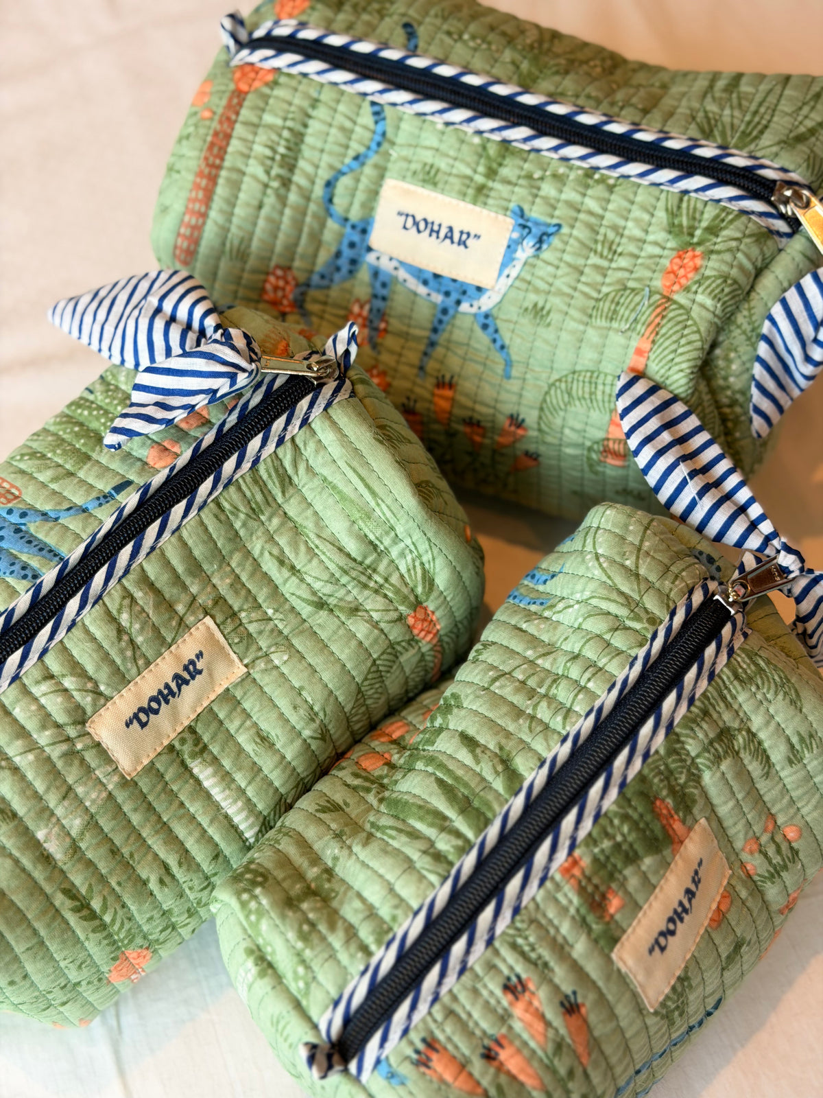 Green Tropical Jungle Travel Kit - Set of 3