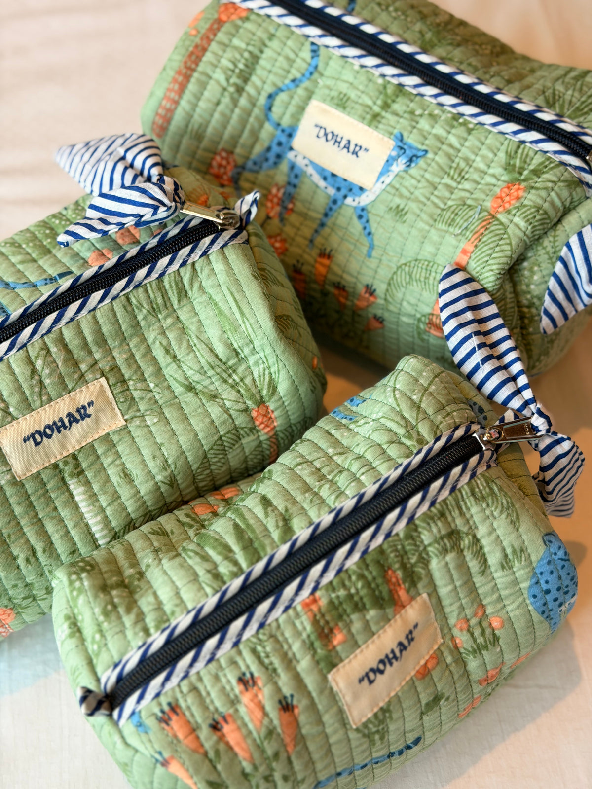 Green Tropical Jungle Travel Kit - Set of 3