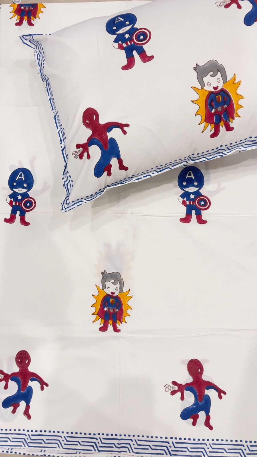 Super Hero Kids Bedsheet